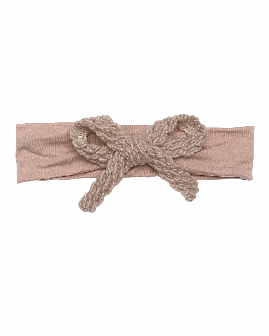 BANDEAU TEXTURED WOOL BRAID BABY MODAL BAND