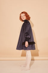 THE MIDDLE DAUGHTER LACE RUFFLE TRIM WITH HIGH NECK AND CUFF DRESS