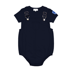 BOPOP 2PC SS EMBLEM TEE AND ROMPER