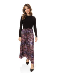 DONNA BELLA KNIT FLORAL DRESS
