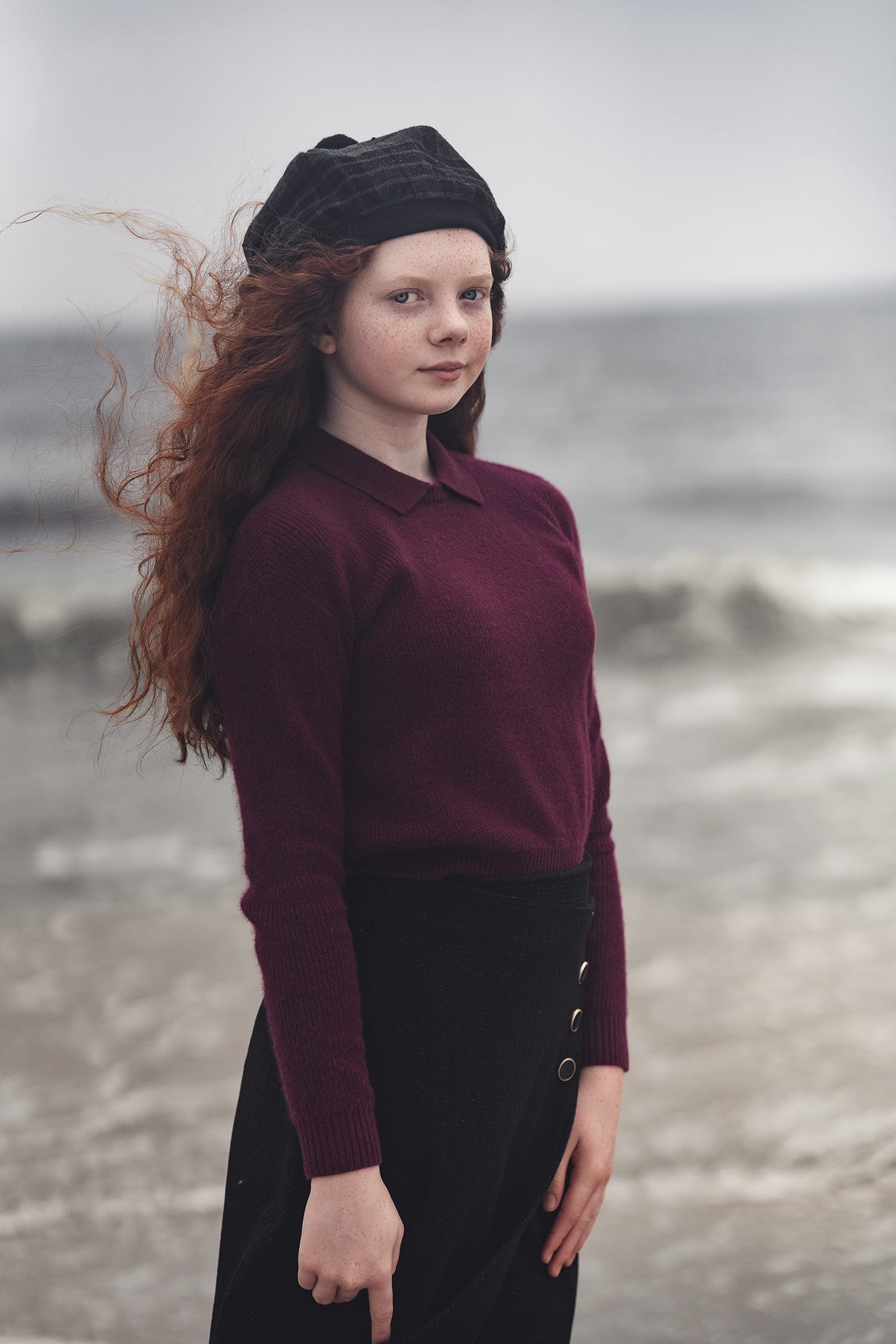GEM WOOL WRAP SKIRT