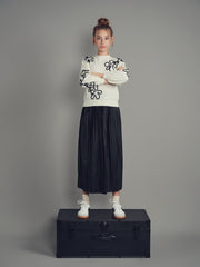 EMM TEEN LEATHER MIDI SKIRT