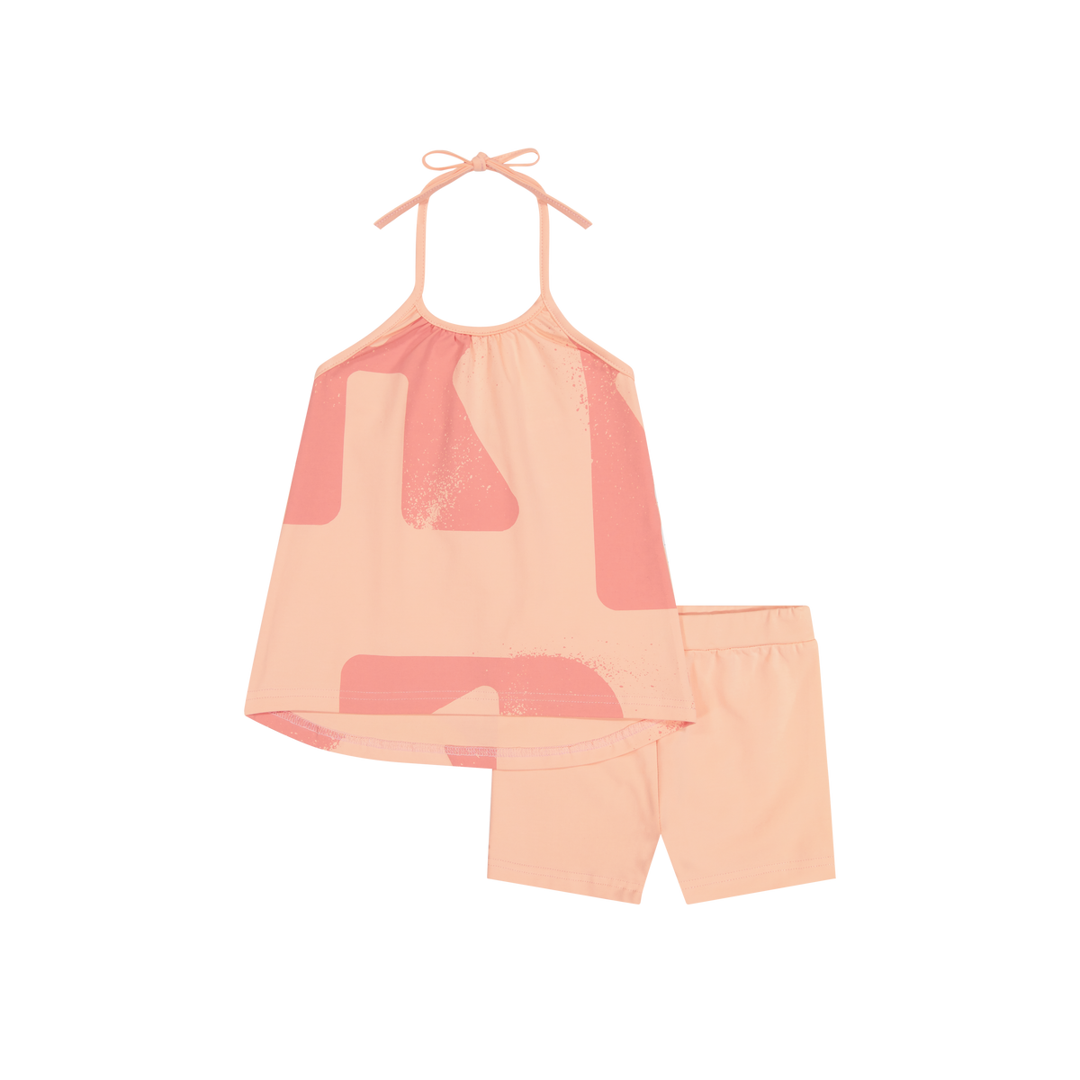 RETRO KID 2PC TESS ALLOVER LOGO HALTER SET