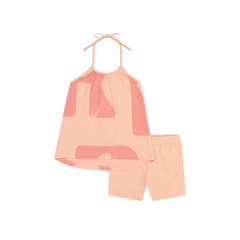 RETRO KID 2PC TESS ALLOVER LOGO HALTER SET