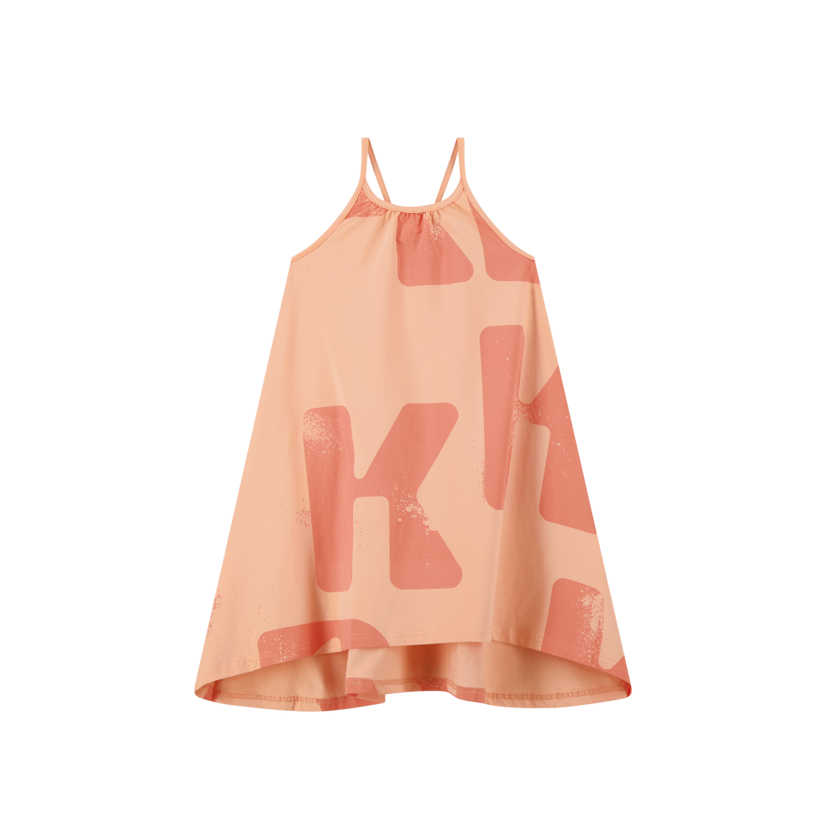 RETRO KID TESS ALLOVER LOGO HI LOW DRESS
