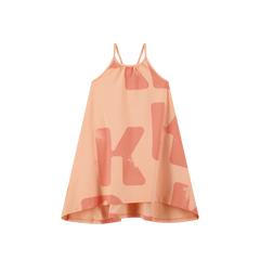 RETRO KID TESS ALLOVER LOGO HI LOW DRESS