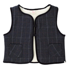 THE LITTLE POETS TITO PLAID VEST