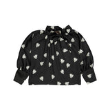 OLIVIA ROHDE FLOWER PRINT PUFF SLEEVE TOP