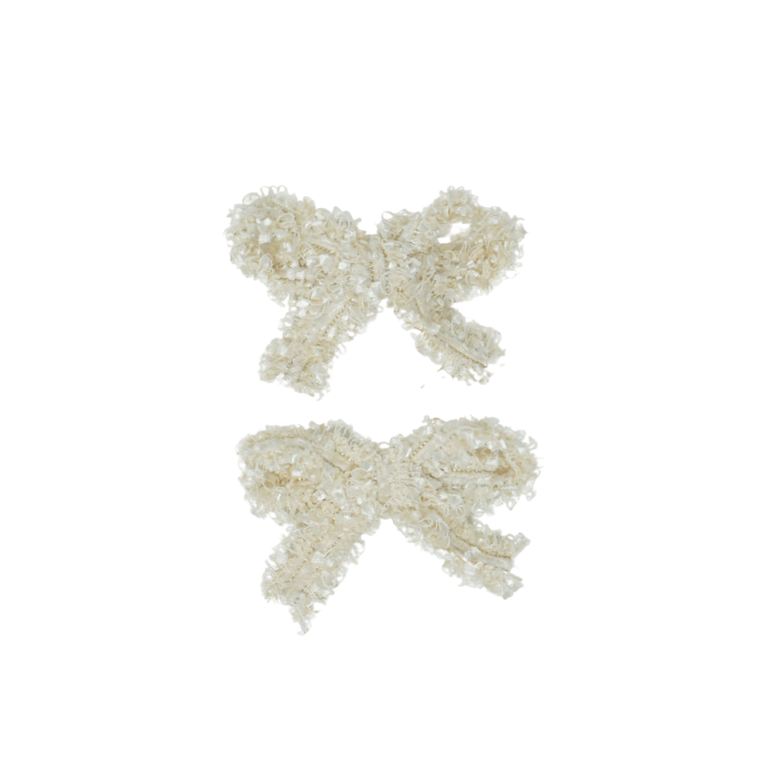 BANDEAU TWEED COLLECTION BOW CLIP SET
