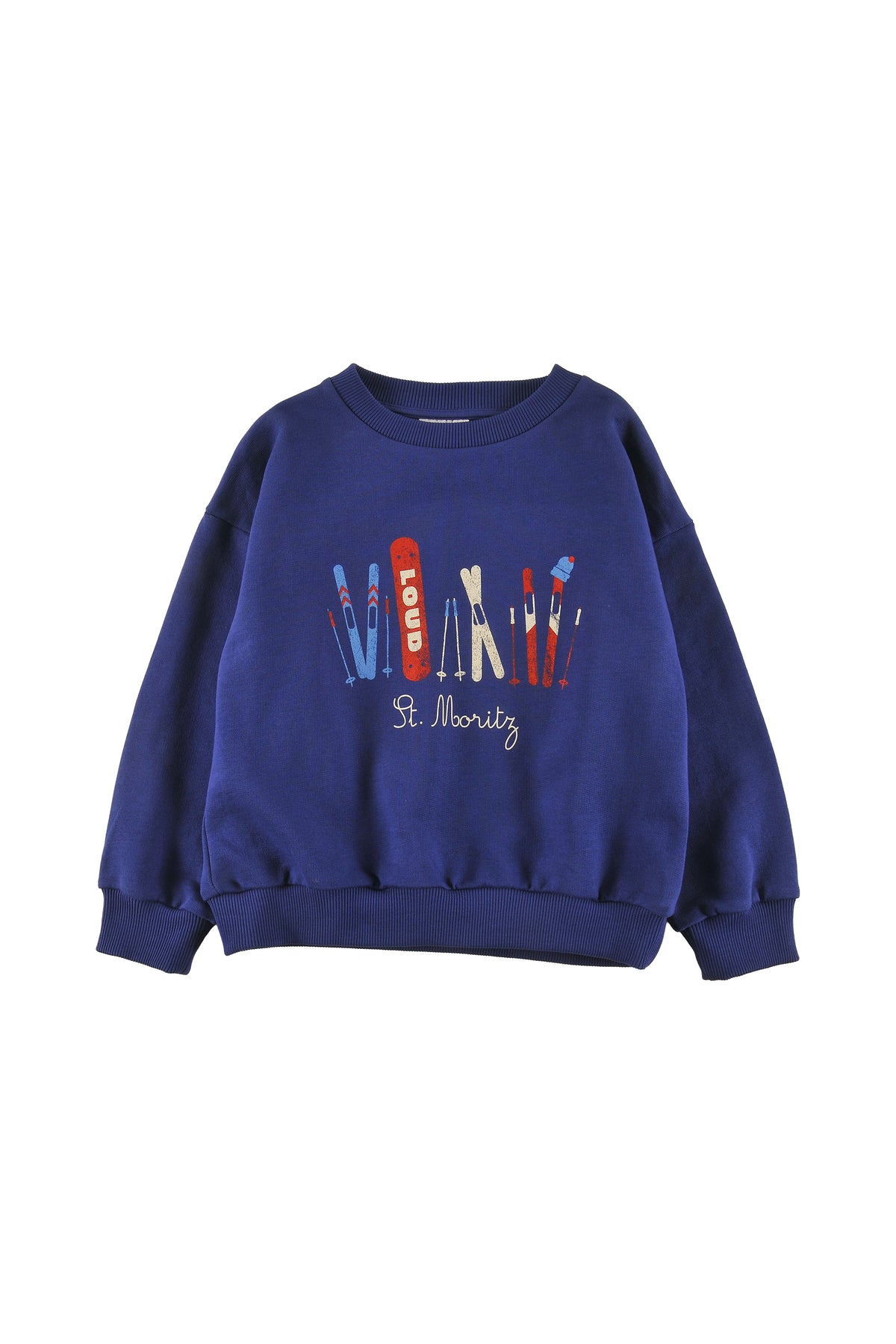 LOUD APPAREL "ST.MORITZ" PRINT SWEATER