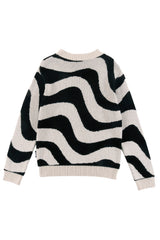 LOUD APPAREL "COOKIES" LOGO TAPE WAVE SWEATER TOP