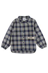LOUD APPAREL "CLAN" LOGO TAPE CHECKED SHIRT
