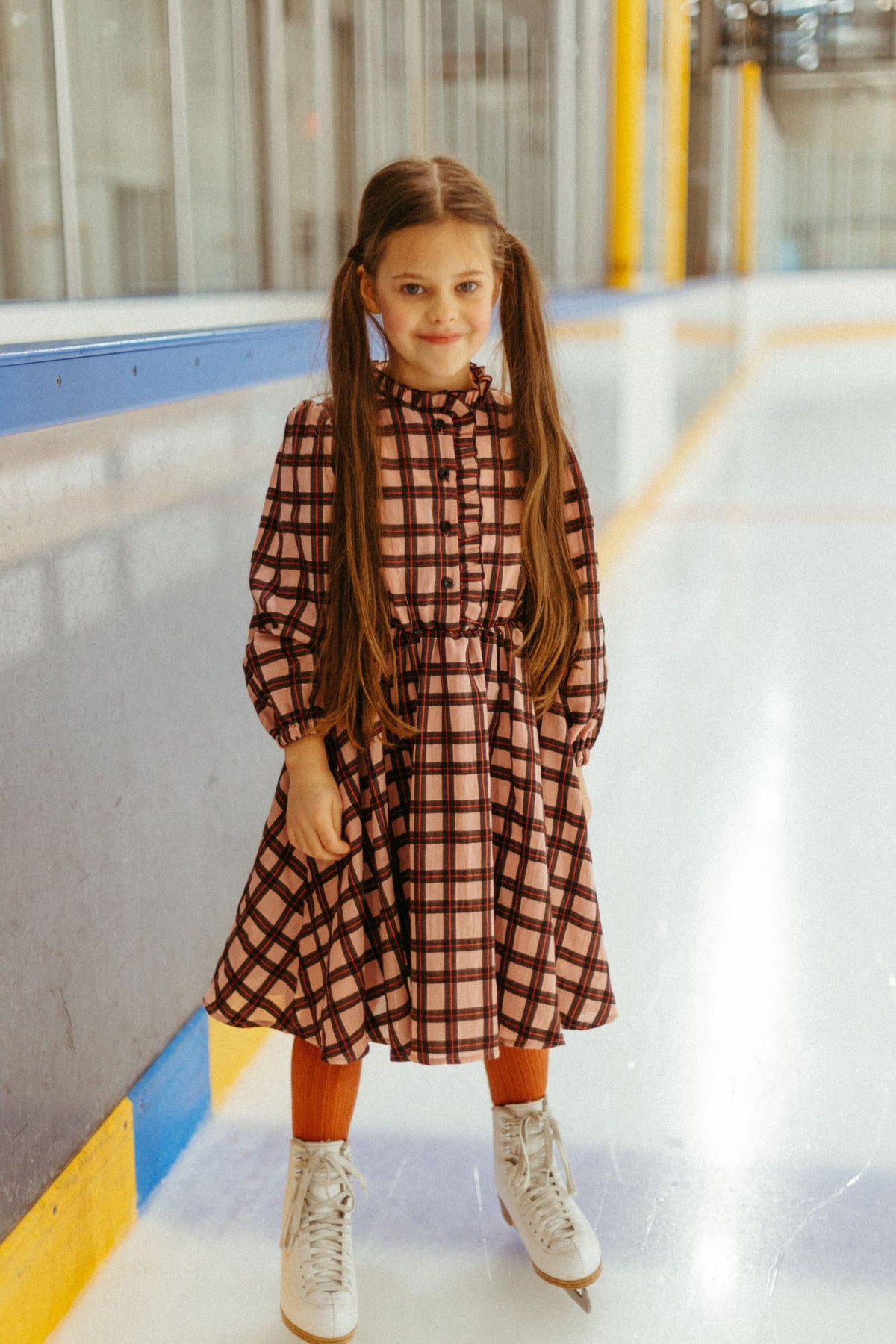 PAADE MODE IRIS CHECKED SHIRT DRESS