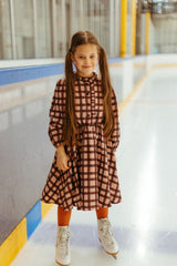 PAADE MODE IRIS CHECKED SHIRT DRESS