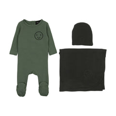 CUDDLE & COO 2PC SMILE FOOTIE + BEANIE SET