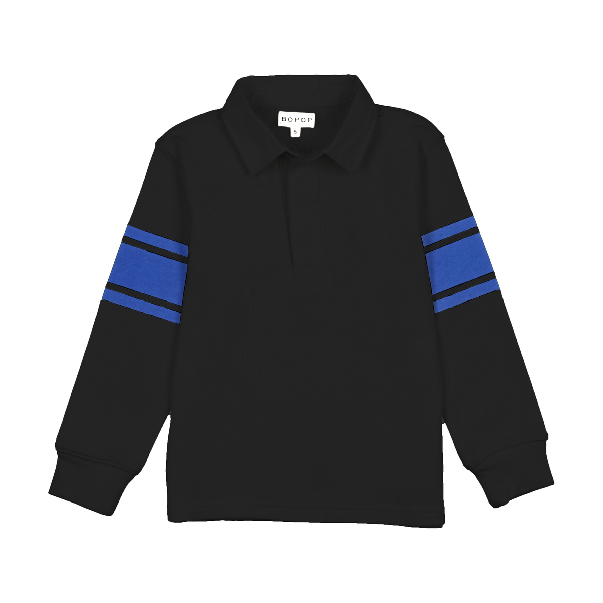 BOPOP SPORT LONG SLEEVE STRIPE POLO