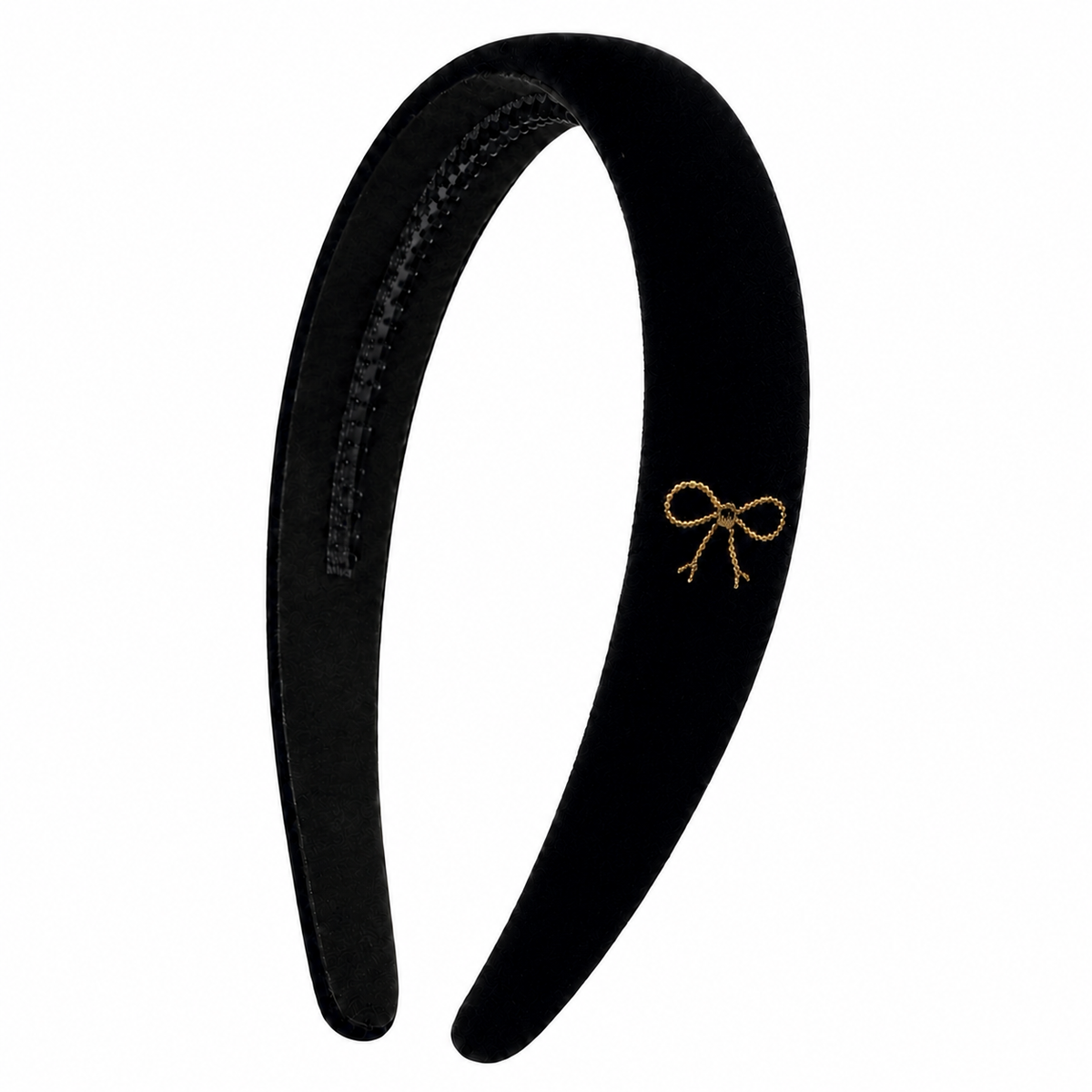 BANDEAU VELVET EMBROIDERED CLASSIC HEADBAND