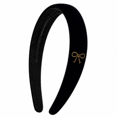 BANDEAU VELVET EMBROIDERED CLASSIC HEADBAND