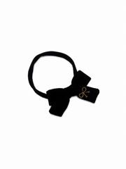 BANDEAU VELVET EMBROIDERED BABY NYLON HEADBAND
