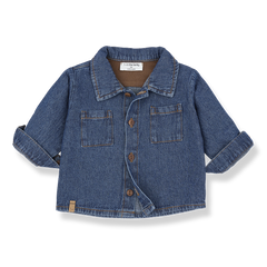 1+IN THE FAMILY DENIM POCKET SHIRT
