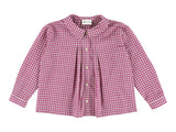 MORLEY 2PC PLAID BUTTON DOWN SHIRT AND PLEATED SKIRT