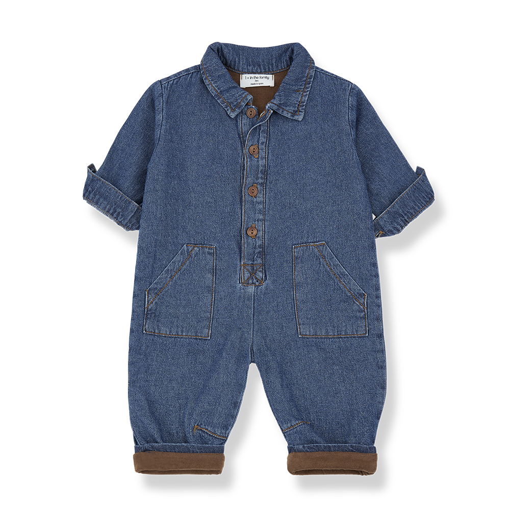 1+IN THE FAMILY DENIM OVERALL