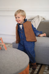 1+IN THE FAMILY DENIM OVERALL