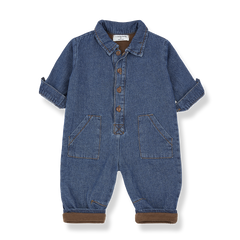 1+IN THE FAMILY DENIM OVERALL