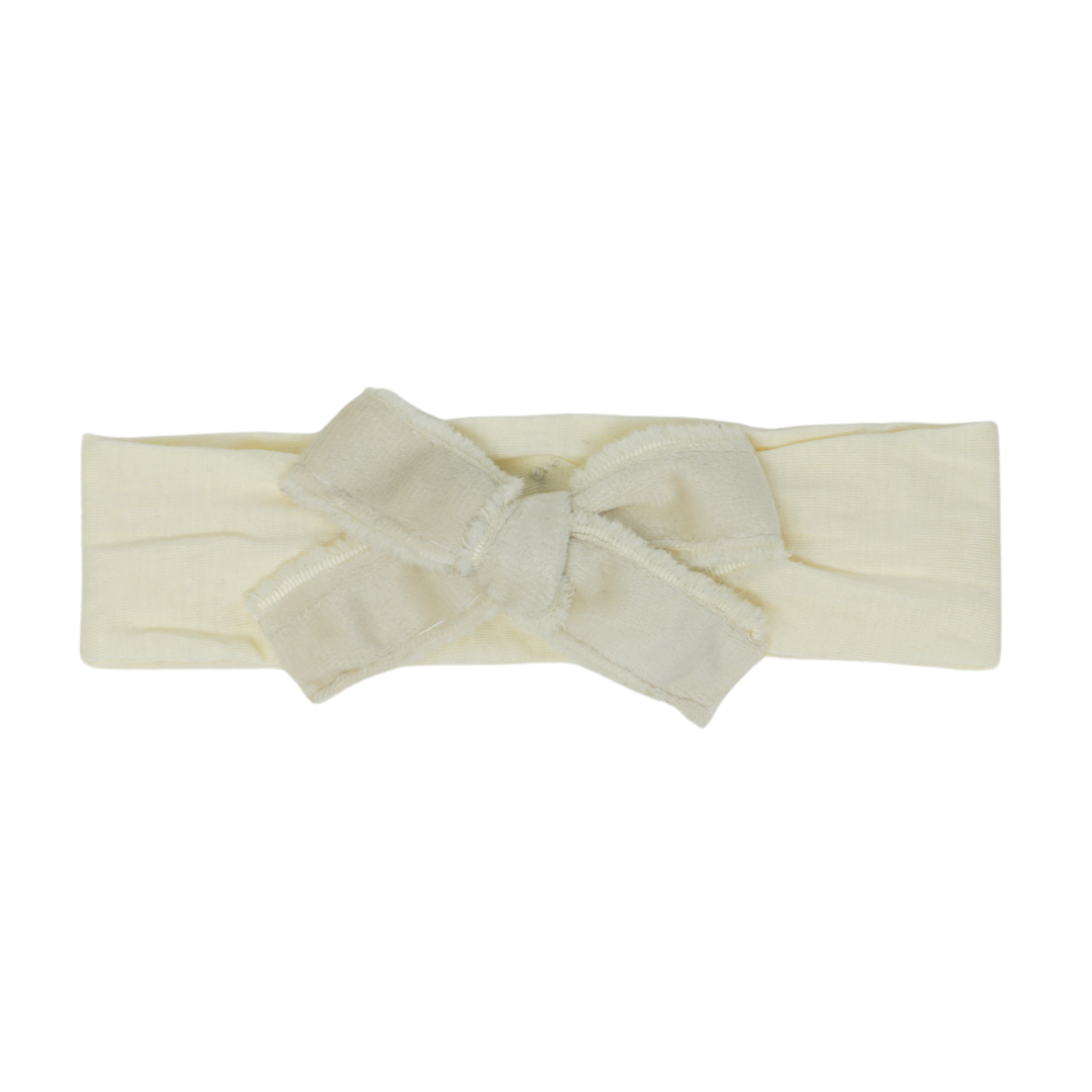 BANDEAU VELVET FRAYED EDGE BABY MODAL BAND