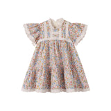 NOU NELLE VINTAGE LACED FLORAL DRESS