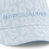 MARC JACOBS LETTER PRINT DENIM CAP