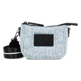 MARC JACOBS LETTER PRINT DENIM BAG WITH HANDLE