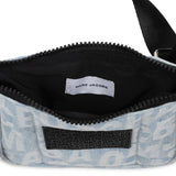 MARC JACOBS LETTER PRINT DENIM BAG WITH HANDLE