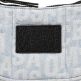 MARC JACOBS LETTER PRINT DENIM BAG WITH HANDLE