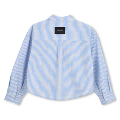 MARC JACOBS STRIPE FLOWER BUTTON DOWN SHIRT
