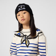 MARC JACOBS LOGO AND FLOWER PULL ON HAT