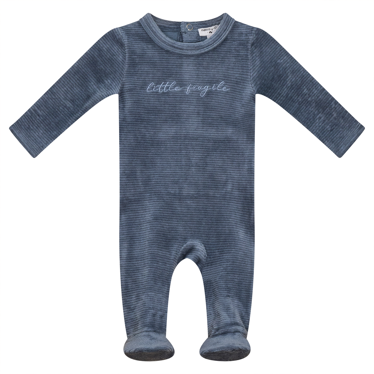 LITTLE FRAGILE RIB VELOUR FOOTIE