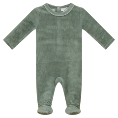LITTLE FRAGILE RIB VELOUR FOOTIE