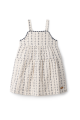 CHARLOTTE & GEORGE STRIPE FLORAL QUILTED JUMPER