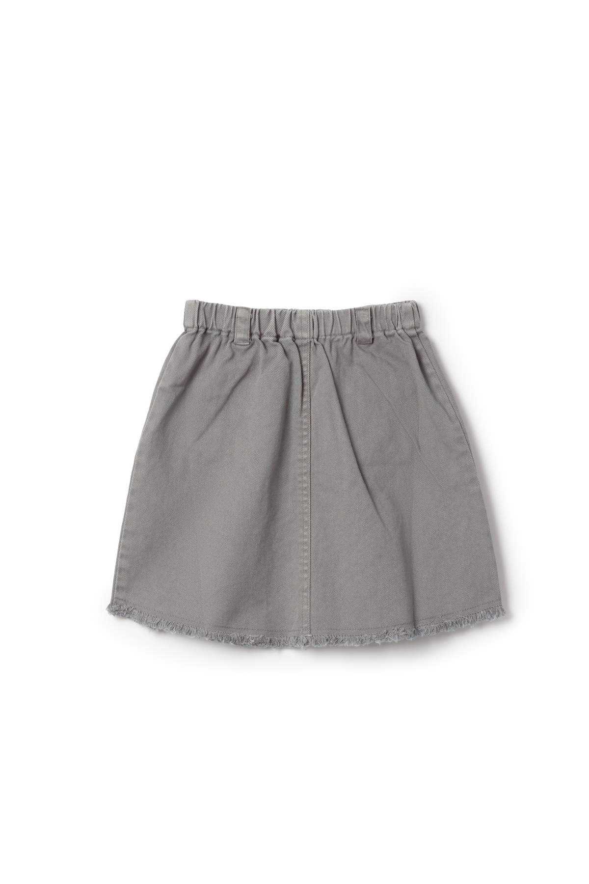 CHARLOTTE & GEORGE SCALLOP TRIM POCKET DENIM SKIRT