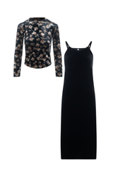 LOLA 2PC FLORAL TOP WITH JUMPER SET