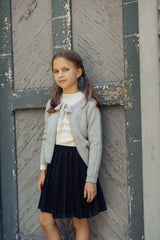 THE UMBRELLA ACADEMY MIX KNIT BOW TIE CARDIGAN