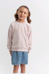 SPACE GREY ROPE EMBROIDERED VELOUR TOP