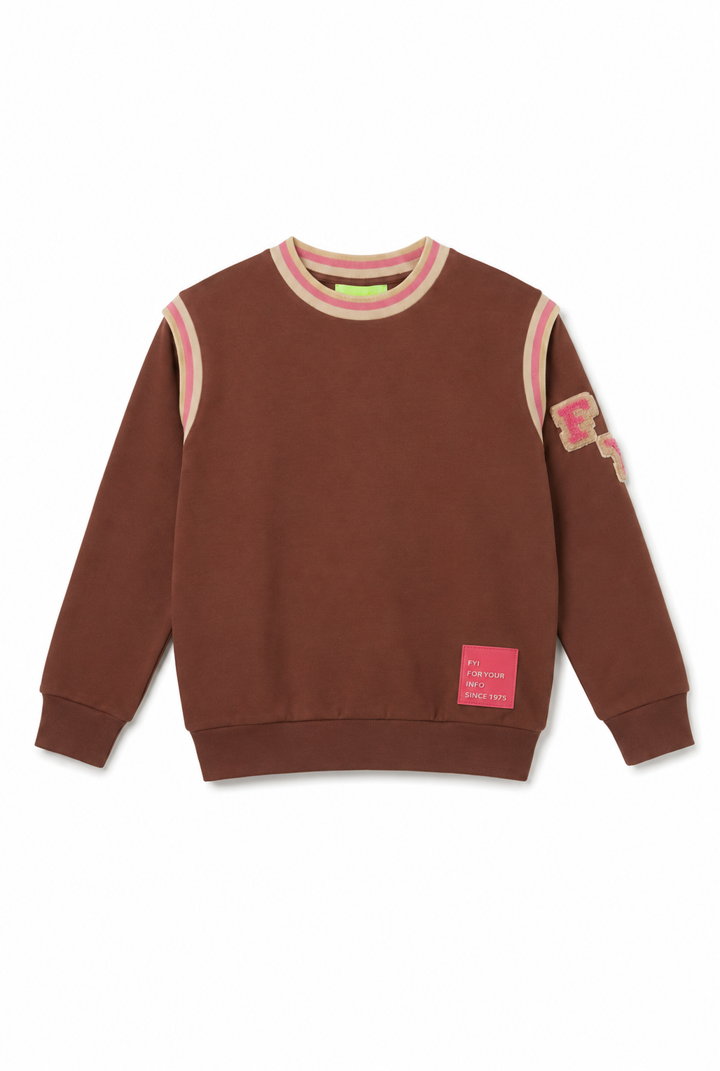 FYI 2PC SWEATSHIRT WITH STRIPE WAIST SKIRT