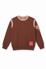 FYI 2PC SWEATSHIRT WITH STRIPE WAIST SKIRT