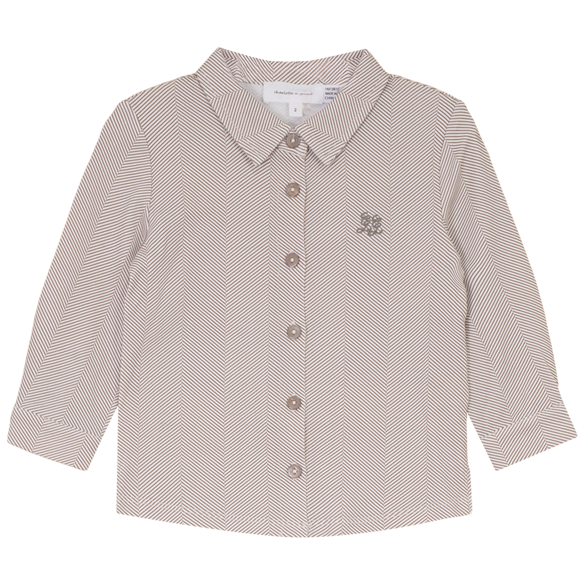 CHARLOTTE & GEORGE HERRINGBONE SHIRT