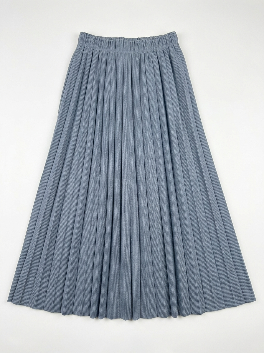 ASPECT TEEN CRINKLE PLEATING MIDI SKIRT