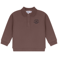 JOLIE CAPRI FRENCH FLEECE POLO SWEATSHIRT
