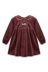 JOLIE CAPRI VELVET EYELET DRESS