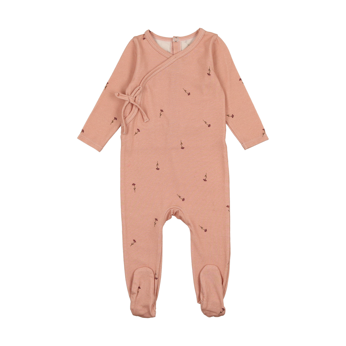 BON'ETTE BY BOPOP 2PC FLORAL FOOTIE & BEANIE SET